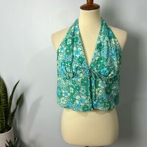 NWT Wild Fable floral halter top size XXL